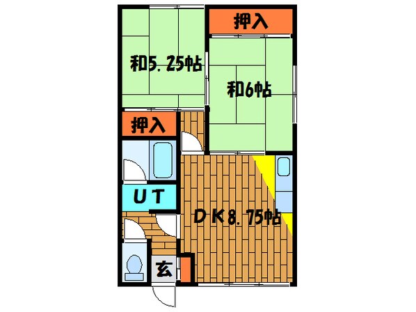 コーポなかたNo.1の物件間取画像